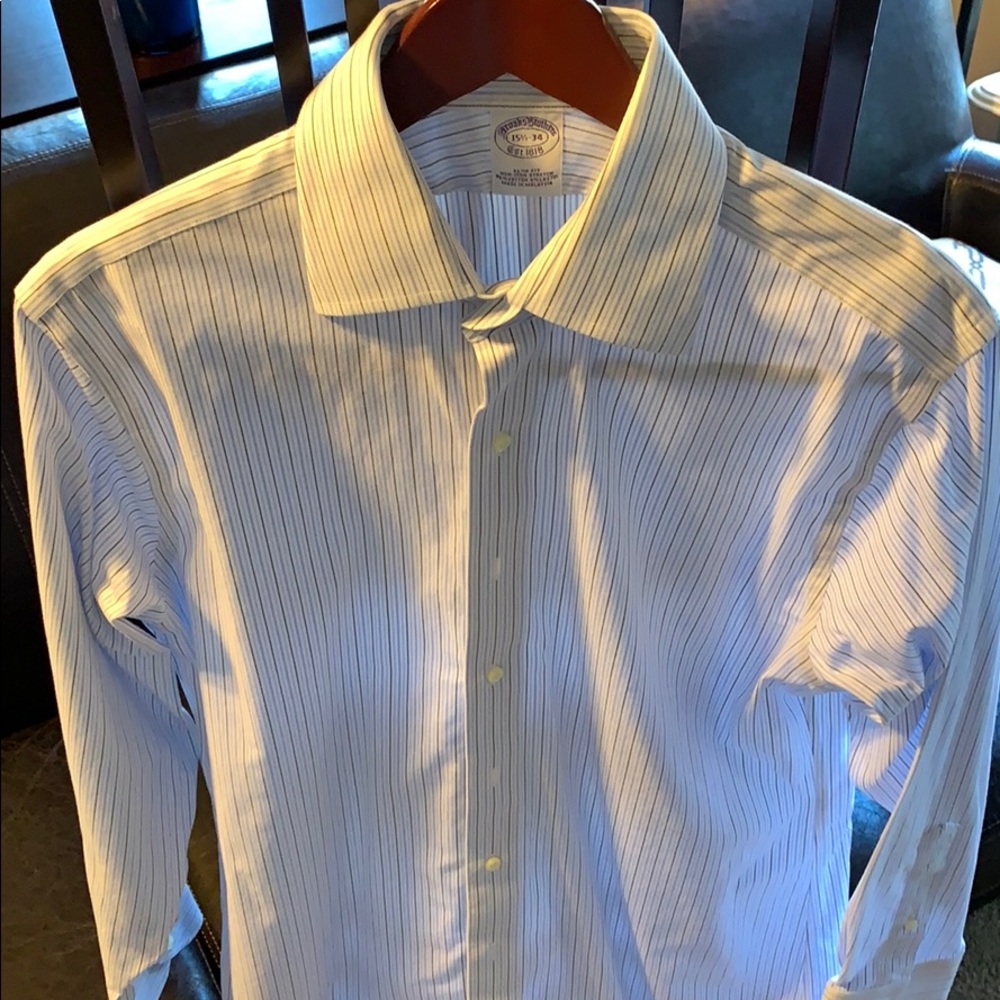 Brook Brothers Dress Shirt 15 1/2 x 34
